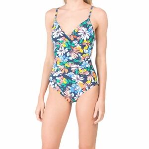 Ellen Tracy Tummy Control One-Piece Swimsuit‎ Size 8